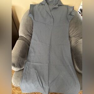 Vintage handmade Blue Pinstripe Dress